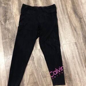 Calvin Klein Black Leggings Athletic Stretch